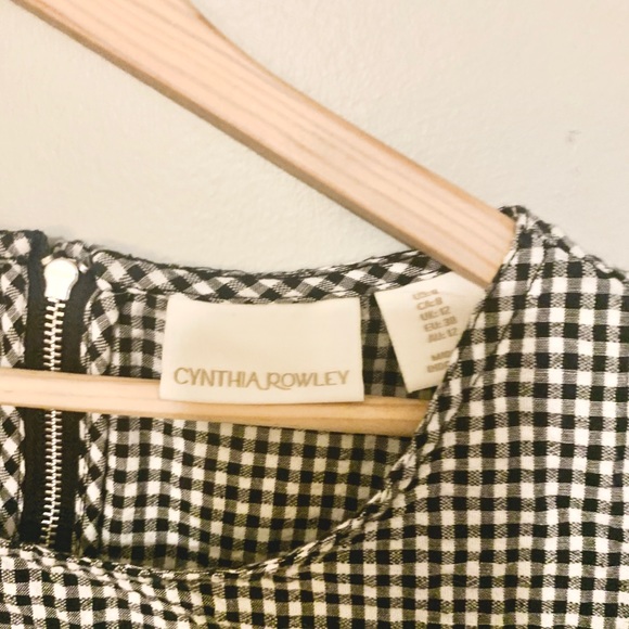 Cynthia Rowley Gingham Checkered Shift Dress - Picture 5 of 7